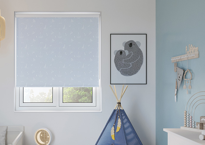 Seaside Sailing, Sky Blue - Twist&Fit Roller Blind - Image 3